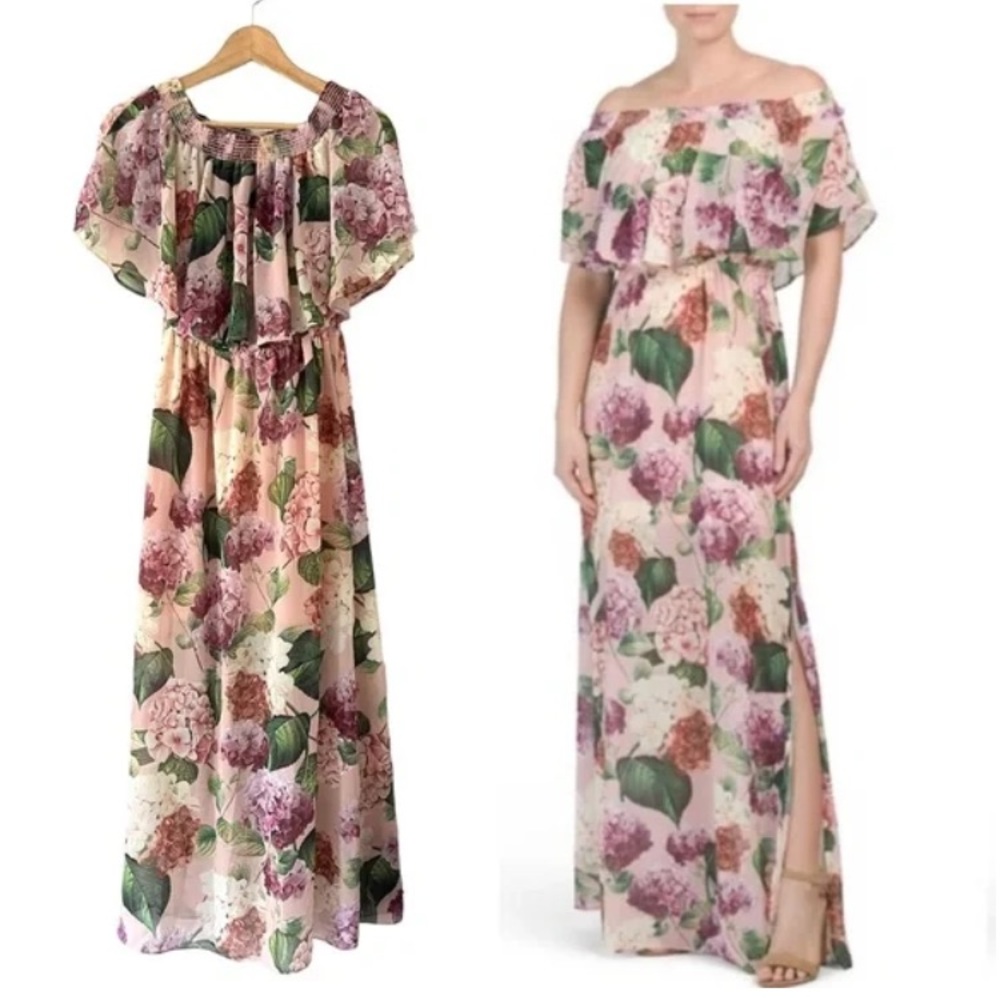 Show Me Your Mumu Brynlee Maxi Dress - Pink Hydrangea, NEW NEVER WORN